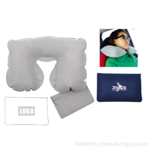 Inflatable Pillow for Travelling with Custom Logo for Promotional Gift Use Giveaways Gadgets for Events